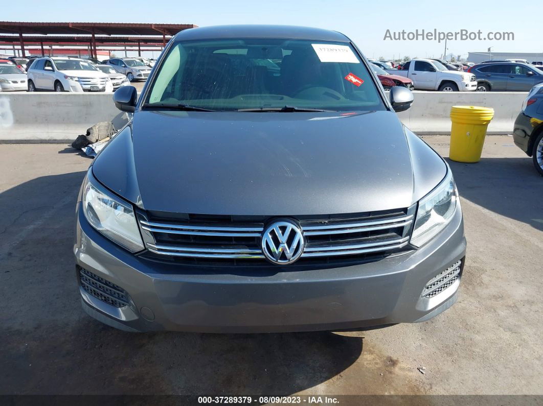 2017 Volkswagen Tiguan   Gray vin: WVGAV7AX4HK051569