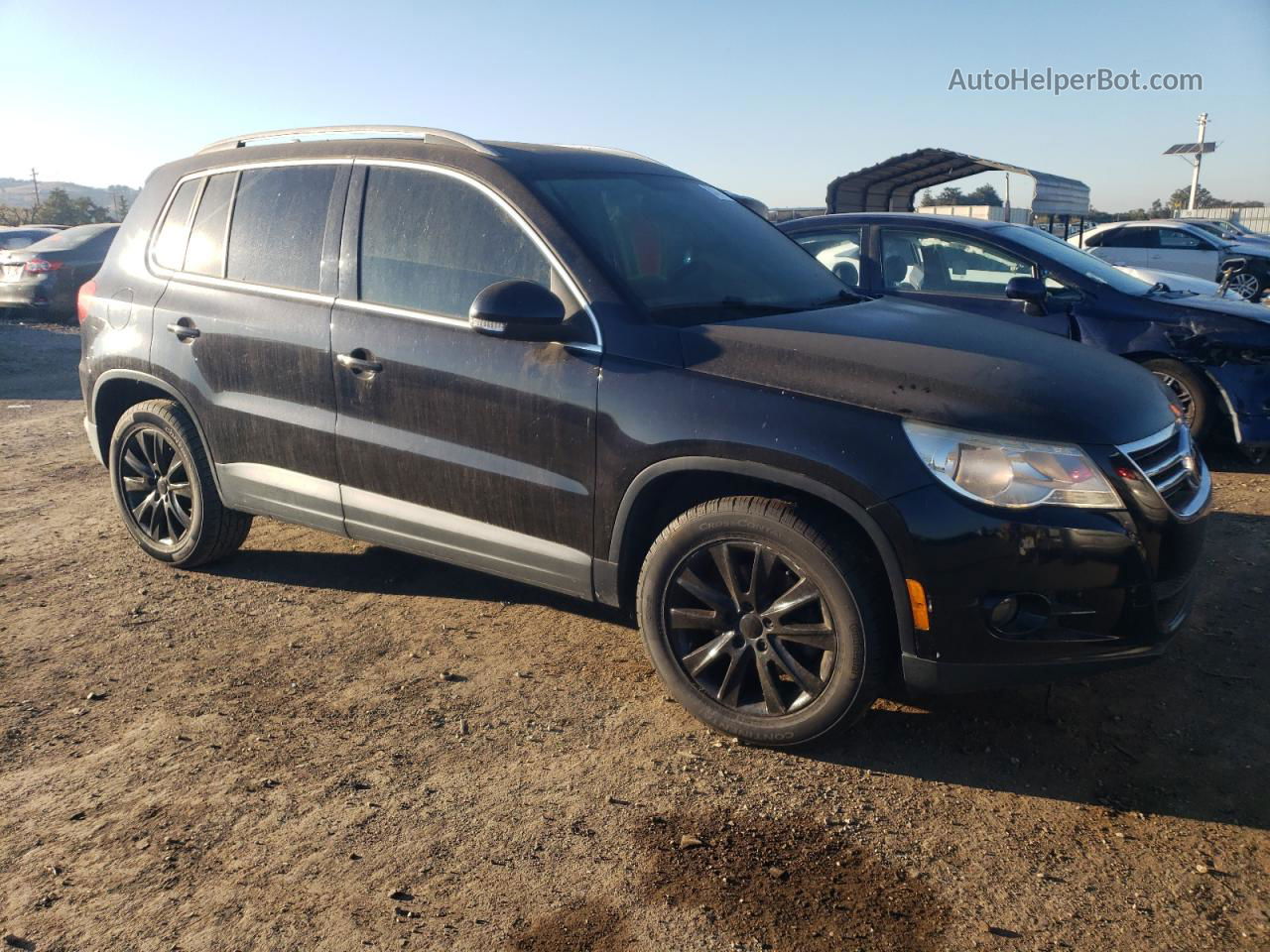 2010 Volkswagen Tiguan S Black vin: WVGAV7AX5AW001455