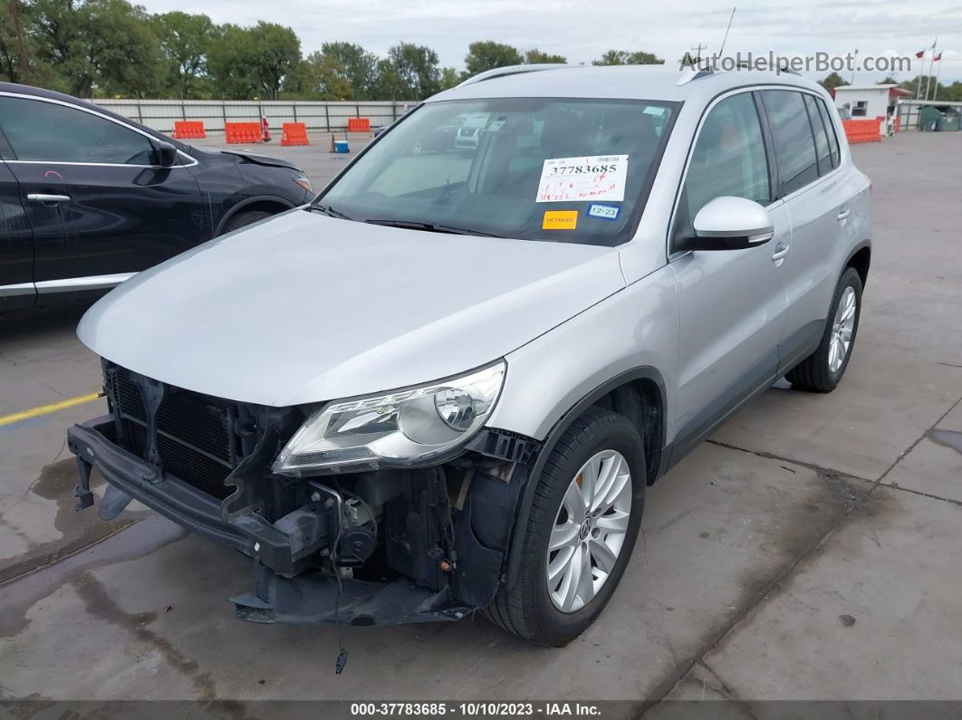 2010 Volkswagen Tiguan Se Silver vin: WVGAV7AX5AW508646