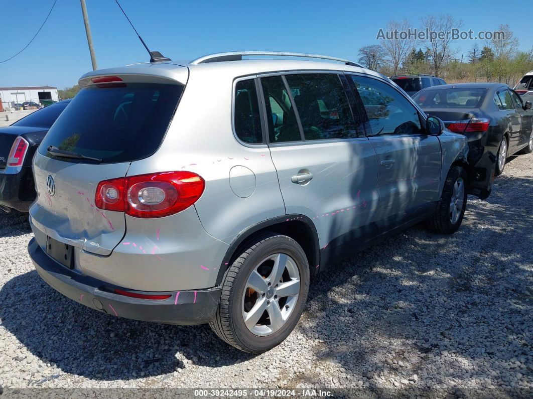 2010 Volkswagen Tiguan Wolfsburg Edition Silver vin: WVGAV7AX5AW520067