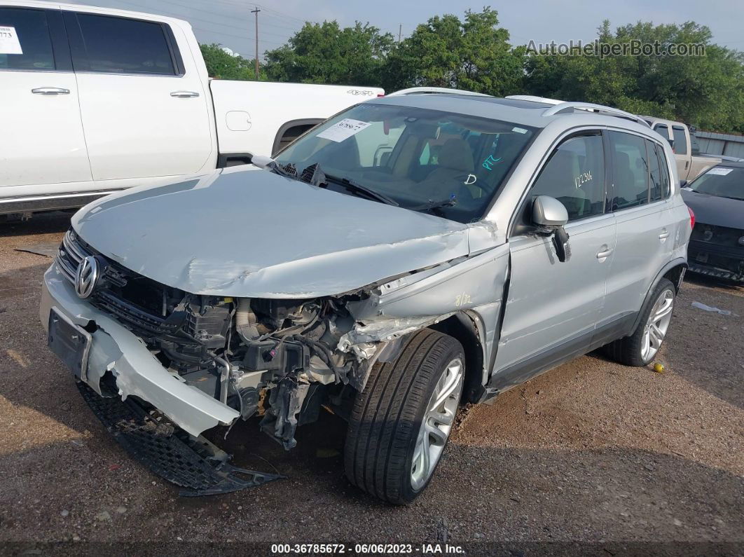 2013 Volkswagen Tiguan Sel Silver vin: WVGAV7AX5DW527377