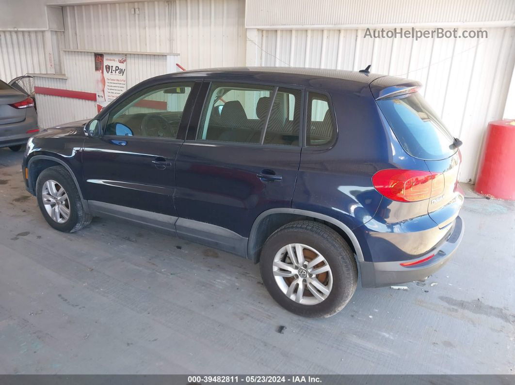 2013 Volkswagen Tiguan S Синий vin: WVGAV7AX5DW539206