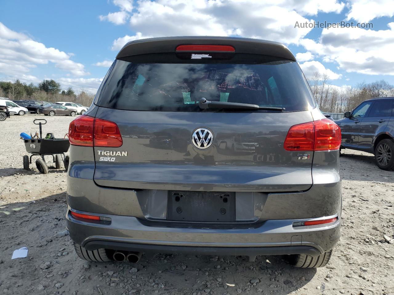 2016 Volkswagen Tiguan S Gray vin: WVGAV7AX5GW053807