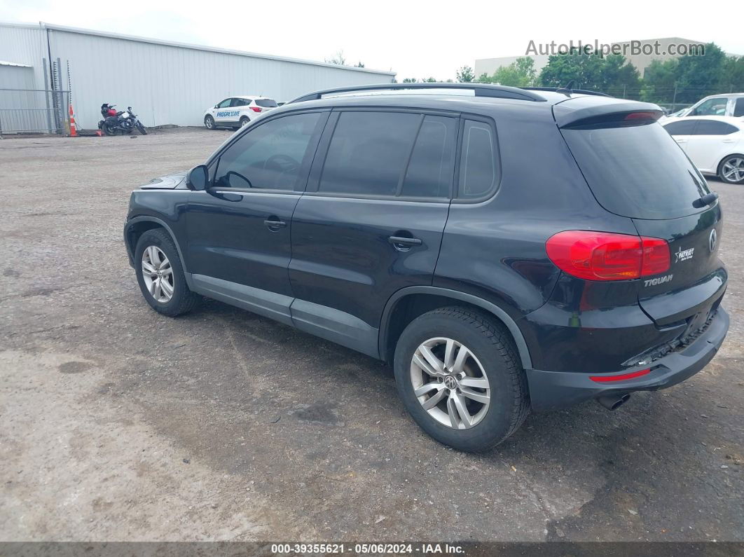 2016 Volkswagen Tiguan S Black vin: WVGAV7AX5GW573571