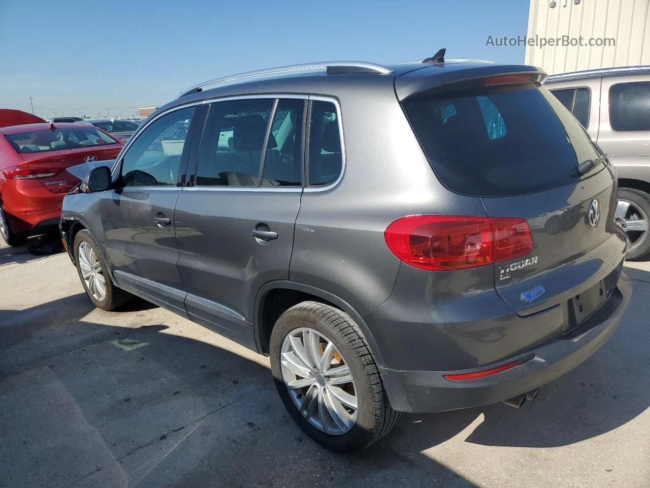 2016 Volkswagen Tiguan S Gray vin: WVGAV7AX5GW576664