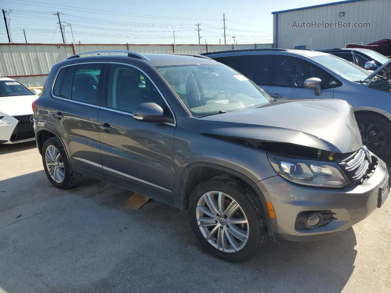 2016 Volkswagen Tiguan S Gray vin: WVGAV7AX5GW576664