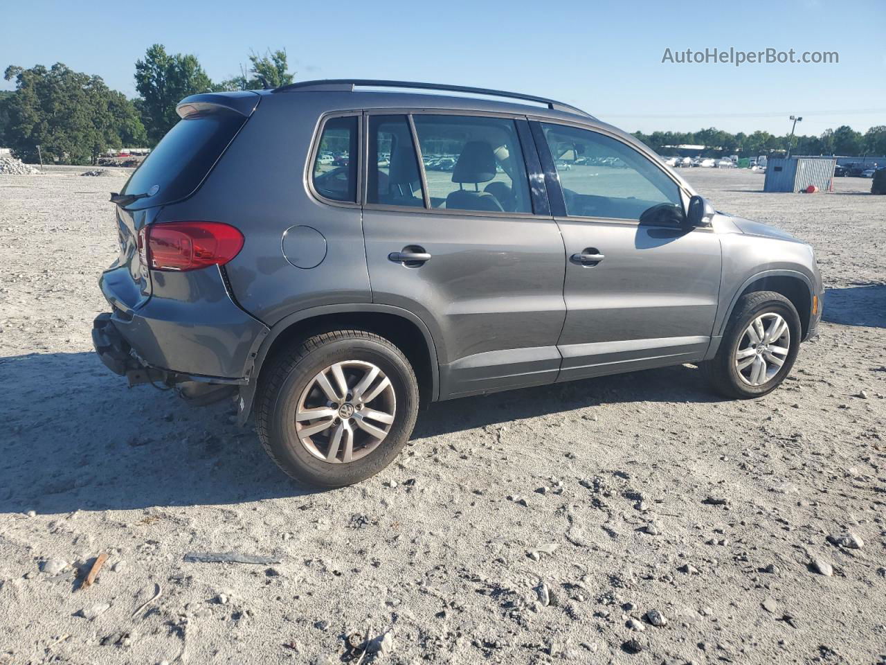 2016 Volkswagen Tiguan S Gray vin: WVGAV7AX5GW590614