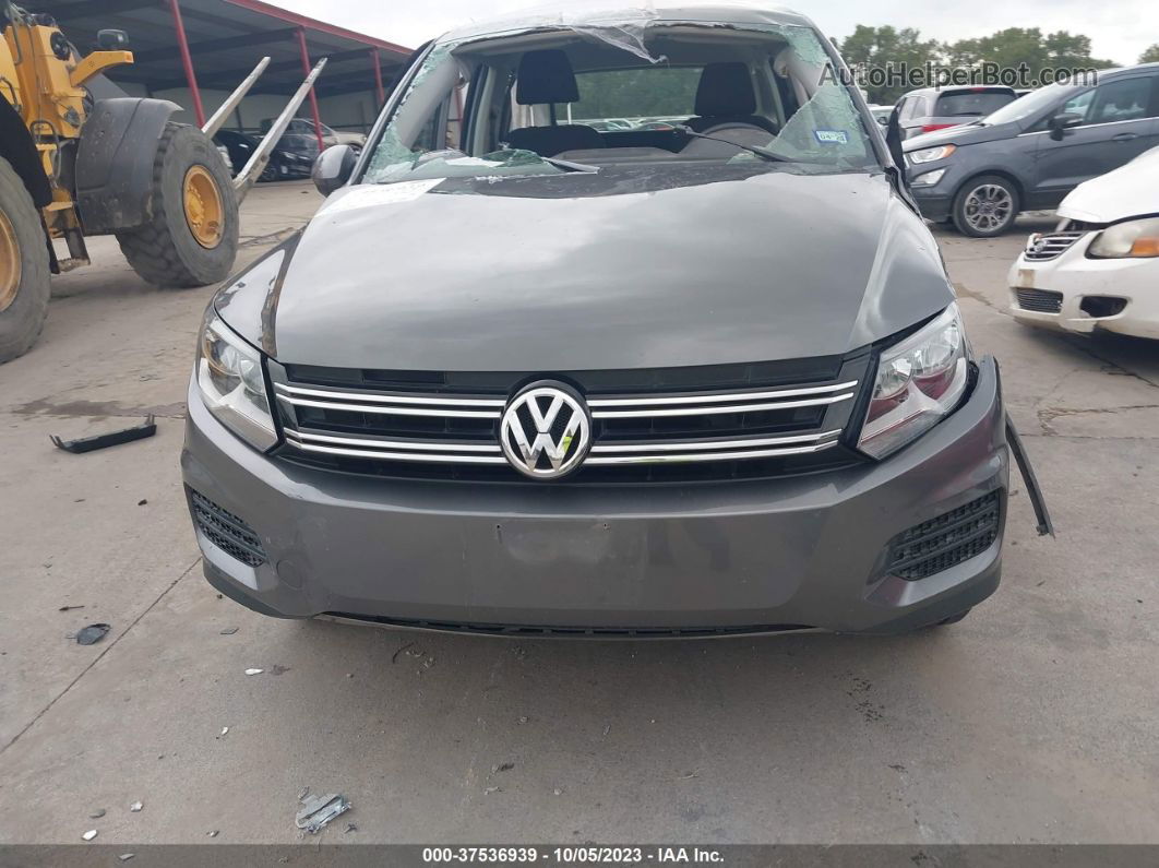 2017 Volkswagen Tiguan S Gray vin: WVGAV7AX5HK046008