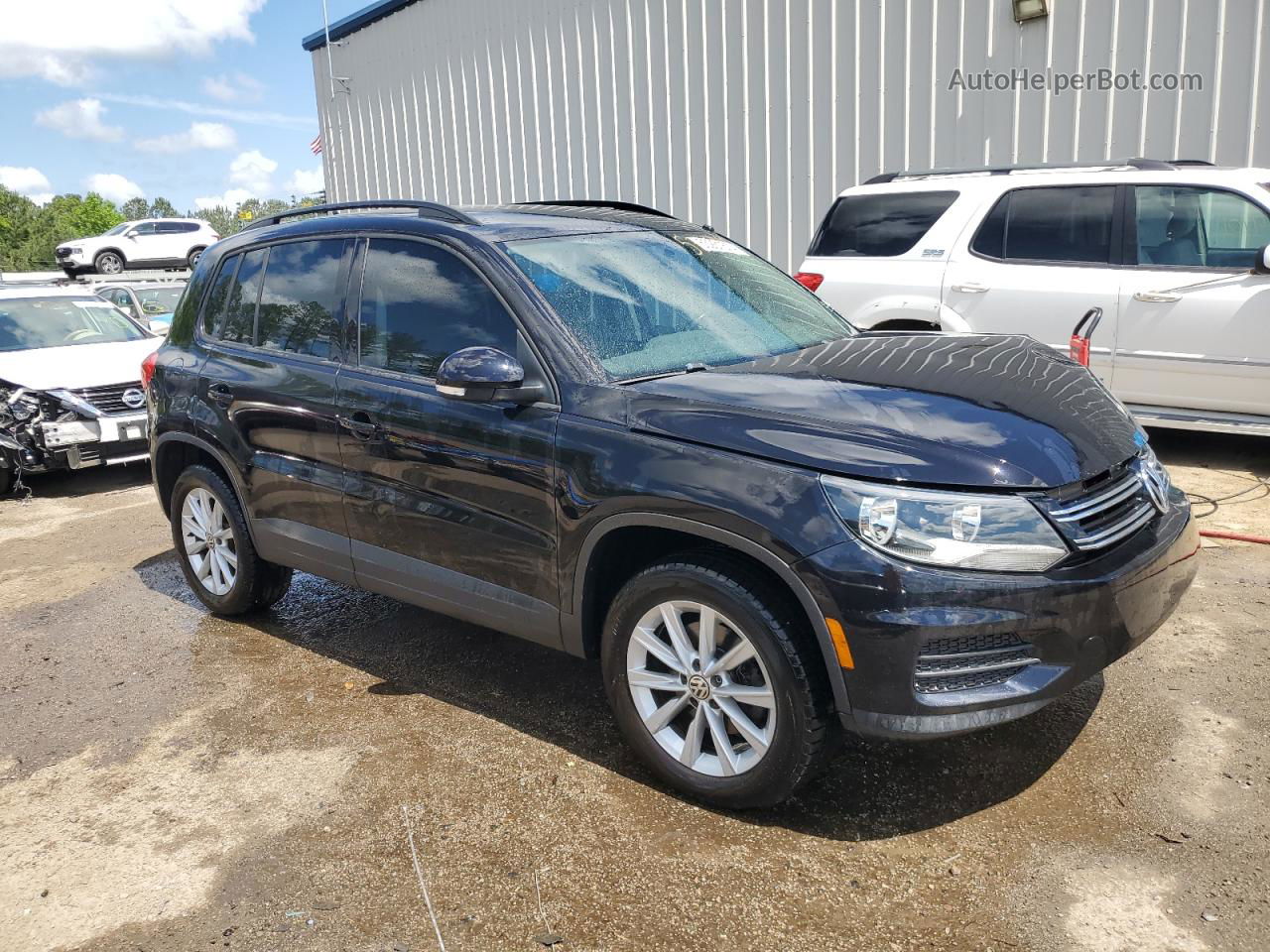 2017 Volkswagen Tiguan S Black vin: WVGAV7AX5HK049247