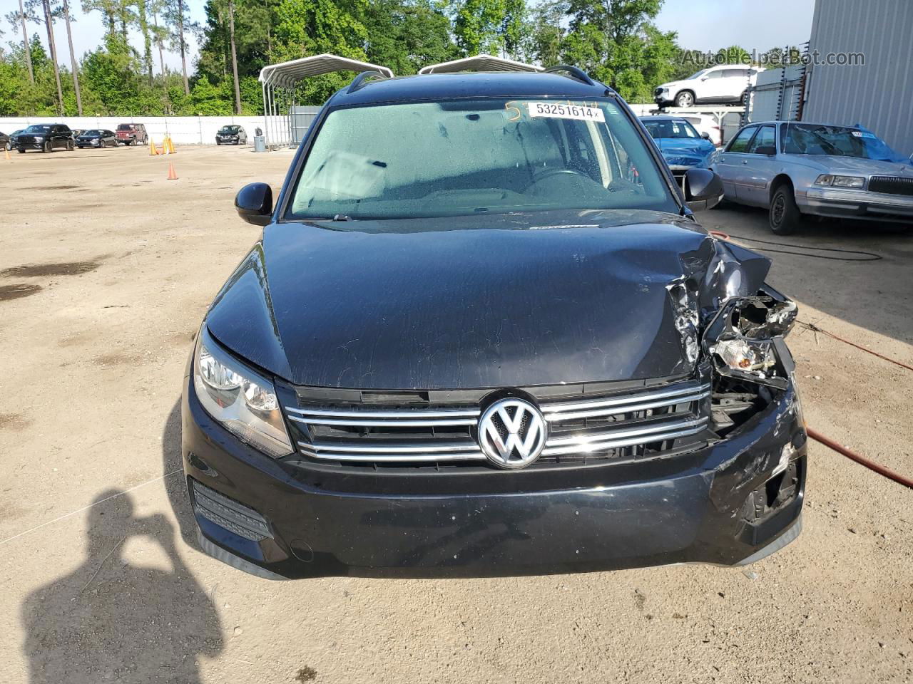 2017 Volkswagen Tiguan S Black vin: WVGAV7AX5HK049247