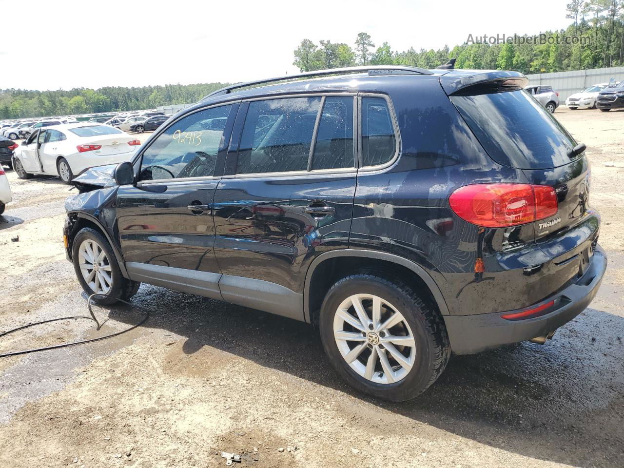 2017 Volkswagen Tiguan S Black vin: WVGAV7AX5HK049247