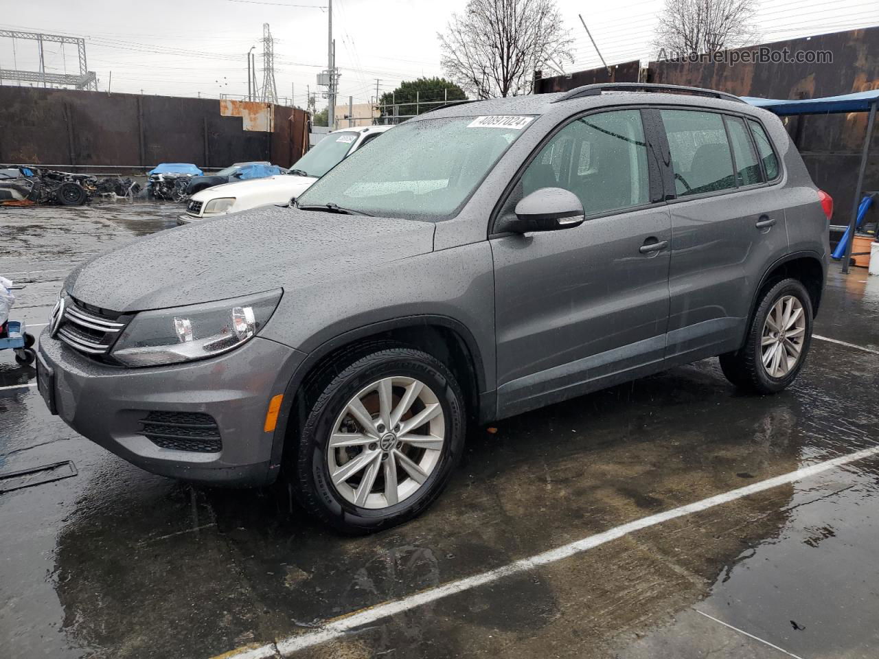 2018 Volkswagen Tiguan Limited  Серый vin: WVGAV7AX5JK002046