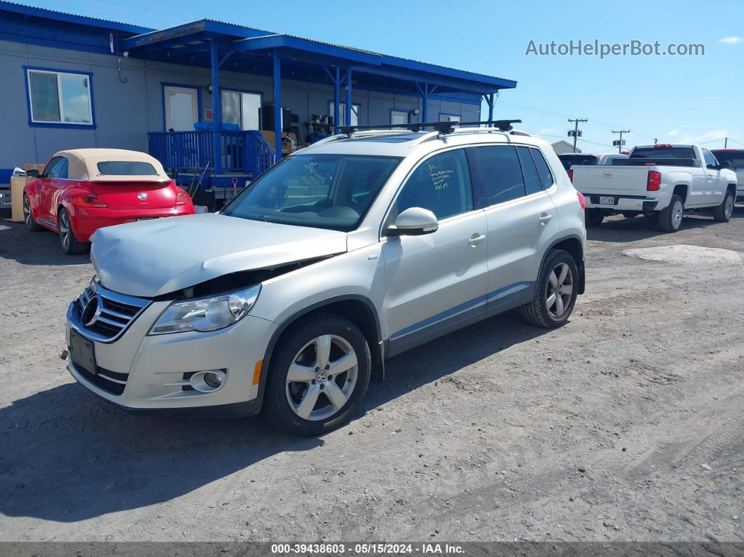 2010 Volkswagen Tiguan Wolfsburg Edition Silver vin: WVGAV7AX6AW521647