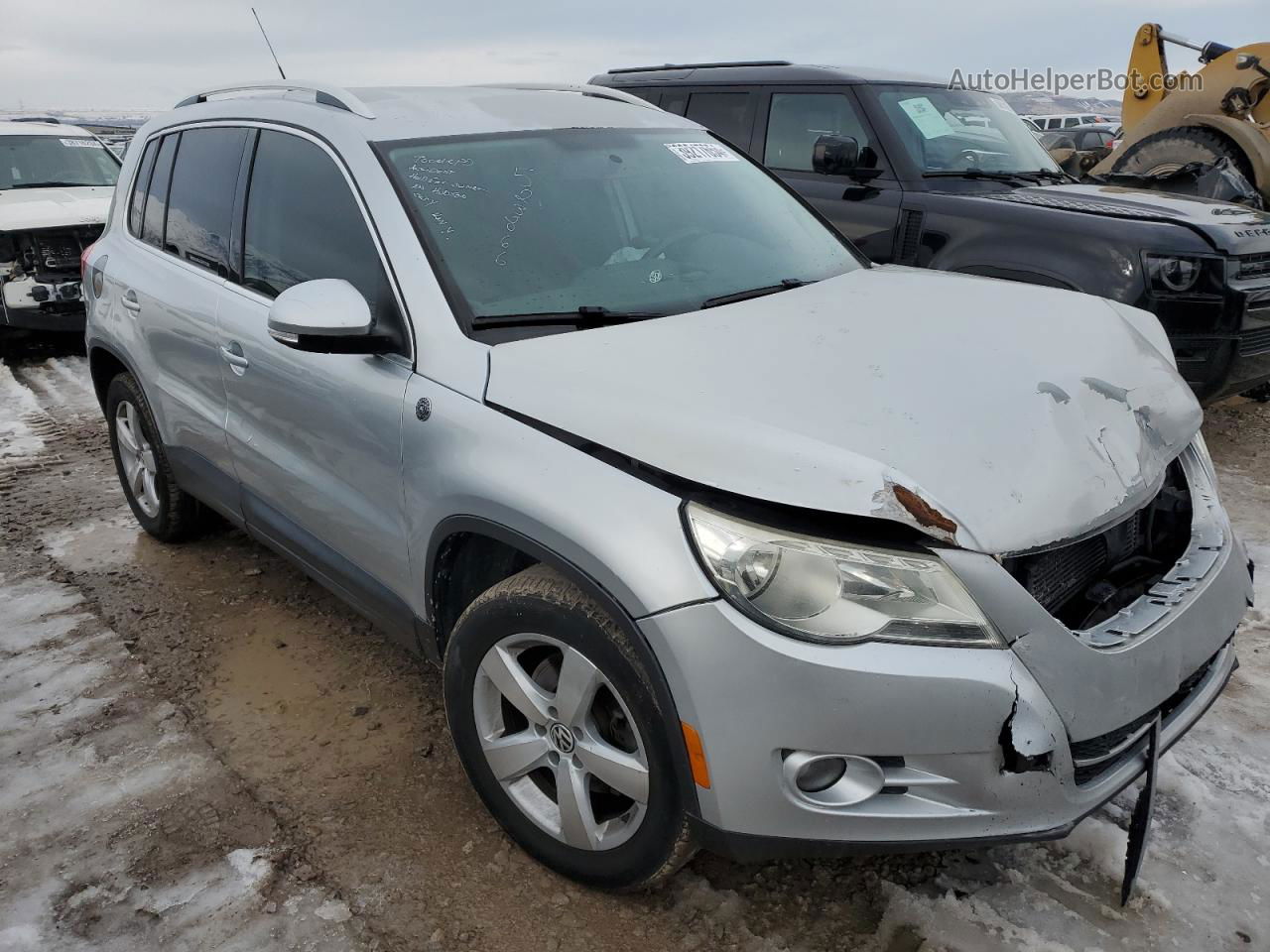 2010 Volkswagen Tiguan S Silver vin: WVGAV7AX6AW523866