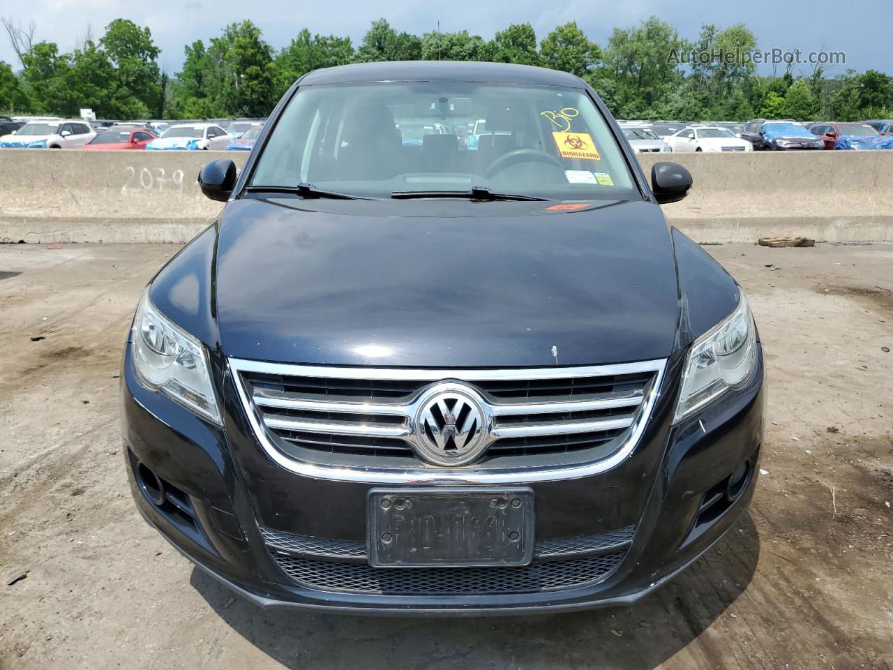 2010 Volkswagen Tiguan S Black vin: WVGAV7AX6AW527142