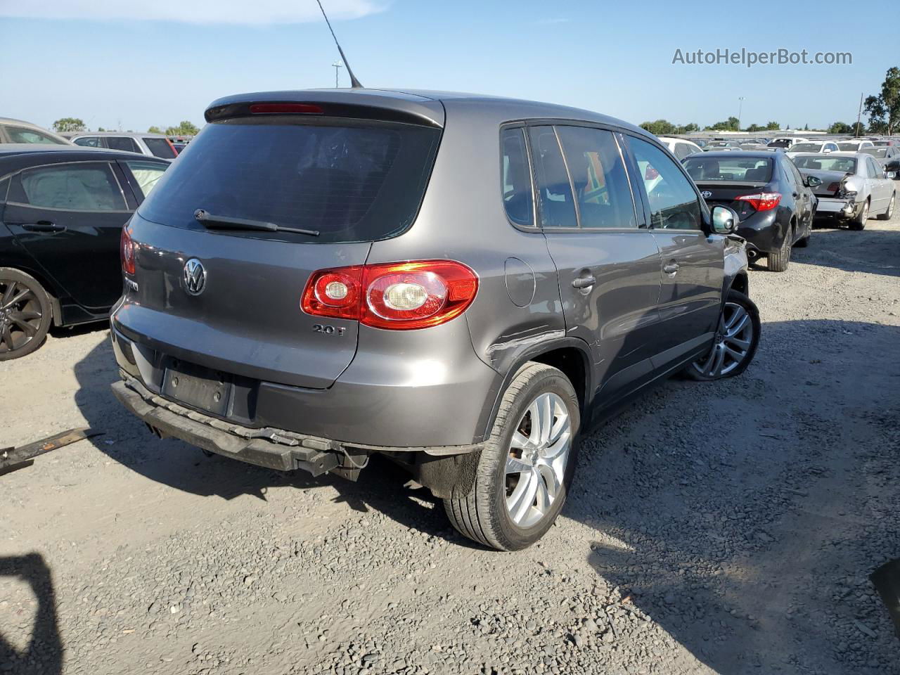 2010 Volkswagen Tiguan S Серый vin: WVGAV7AX6AW534589