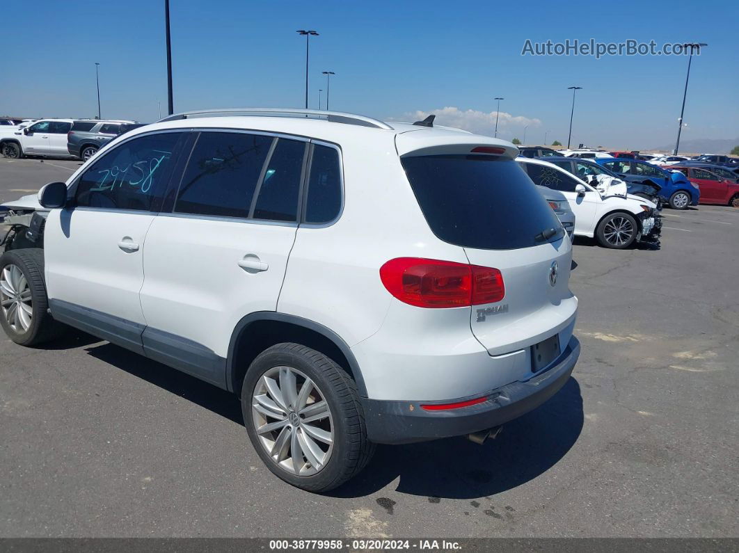 2016 Volkswagen Tiguan Se White vin: WVGAV7AX6GW578486