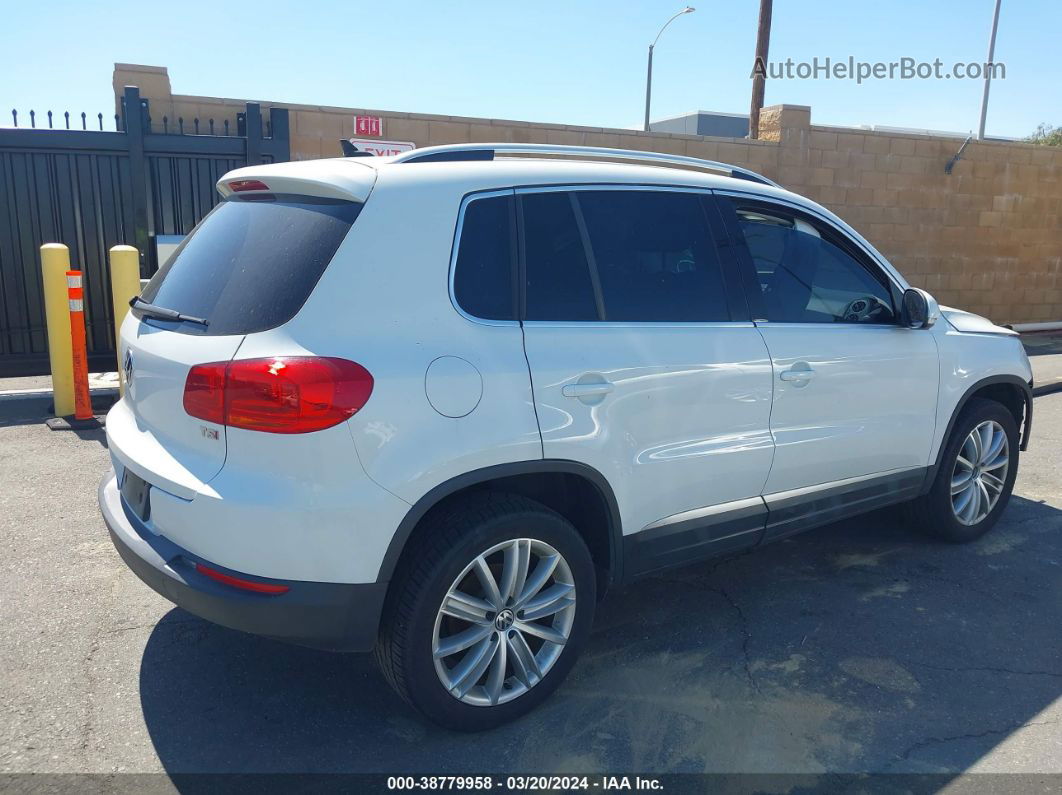 2016 Volkswagen Tiguan Se White vin: WVGAV7AX6GW578486