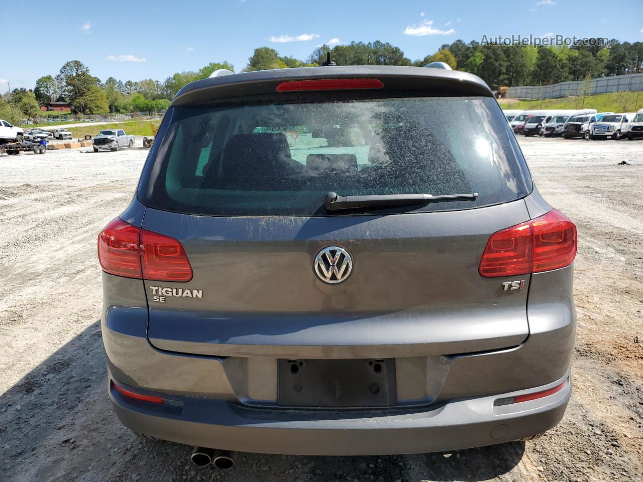 2016 Volkswagen Tiguan S Gray vin: WVGAV7AX6GW590590