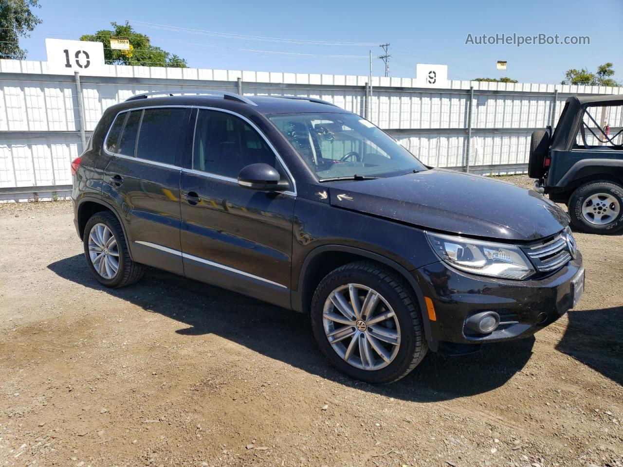 2016 Volkswagen Tiguan S Black vin: WVGAV7AX6GW614354