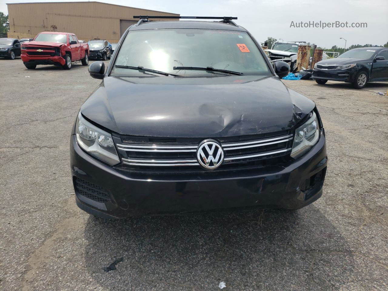 2017 Volkswagen Tiguan S Black vin: WVGAV7AX6HK006522