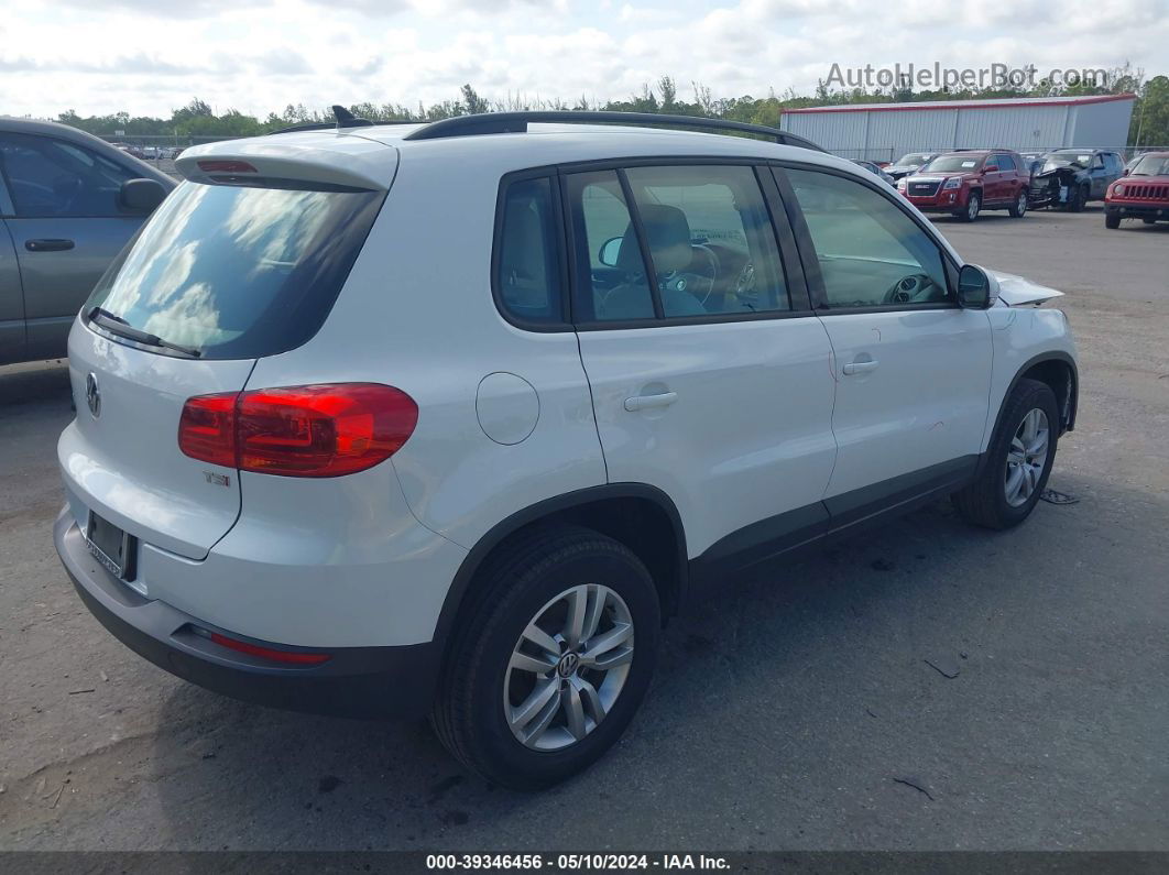 2017 Volkswagen Tiguan 2.0t/2.0t S White vin: WVGAV7AX6HK039746