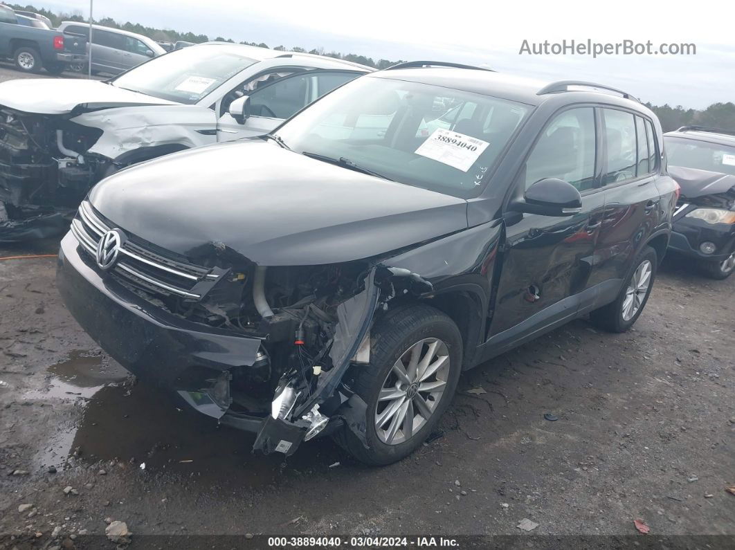 2017 Volkswagen Tiguan   Black vin: WVGAV7AX6HK046857