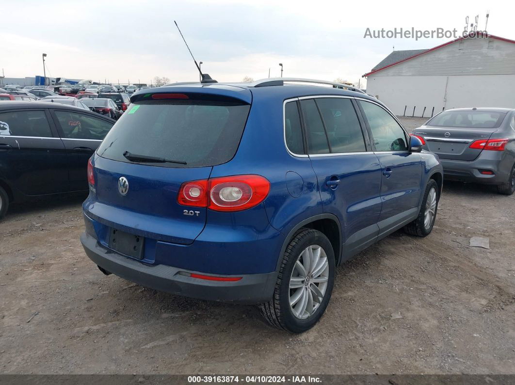 2010 Volkswagen Tiguan Wolfsburg Edition Blue vin: WVGAV7AX7AW003286