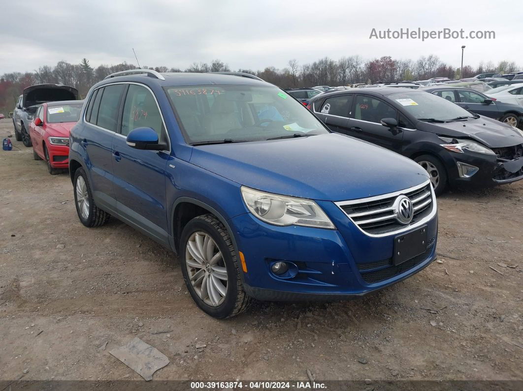 2010 Volkswagen Tiguan Wolfsburg Edition Blue vin: WVGAV7AX7AW003286