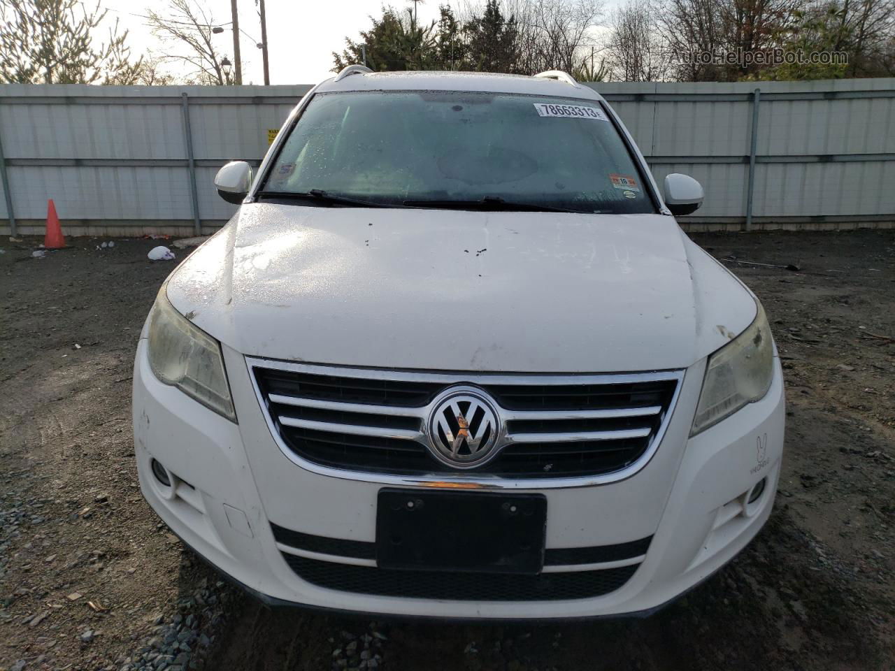 2010 Volkswagen Tiguan S White vin: WVGAV7AX7AW505828