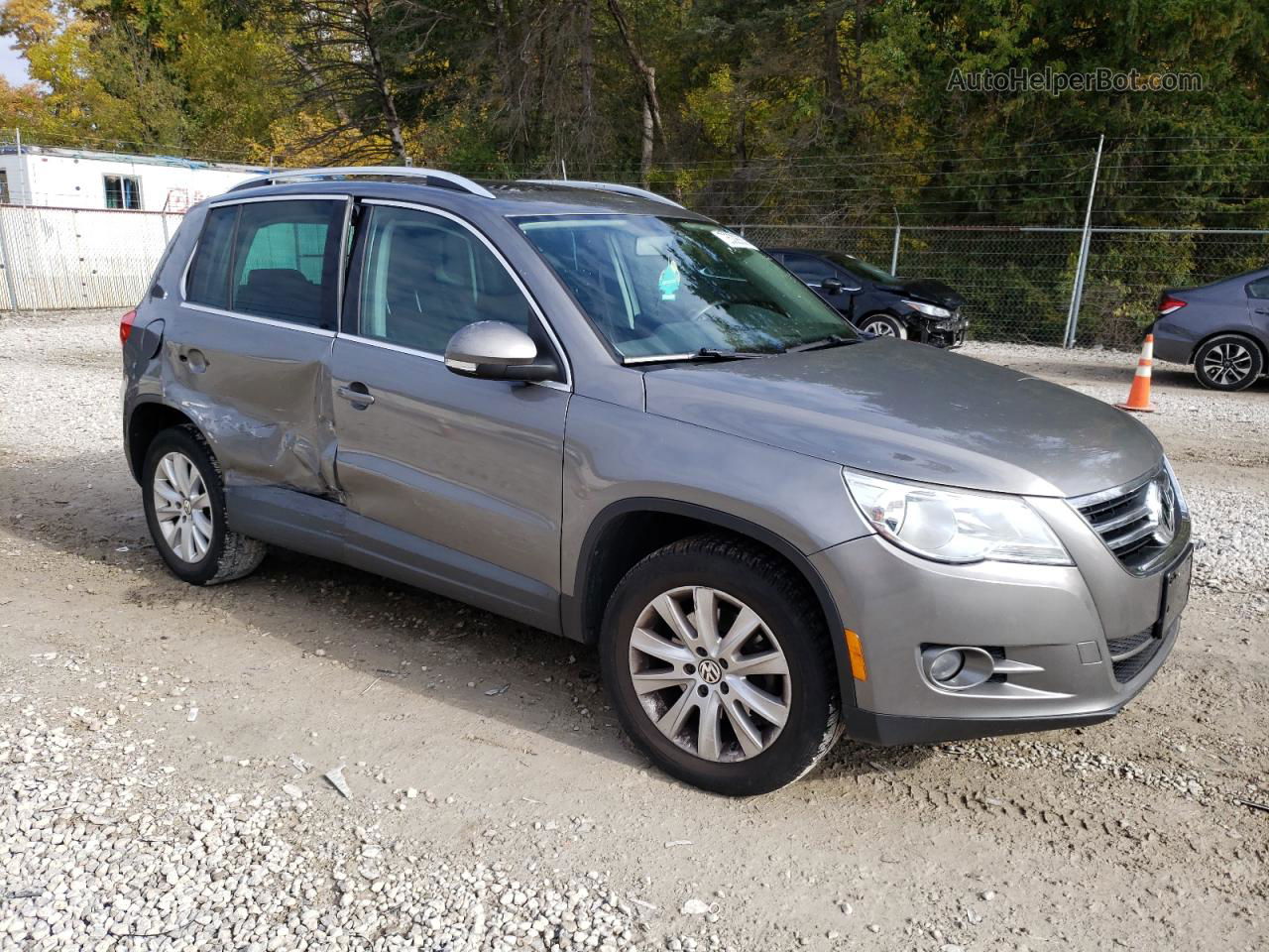 2010 Volkswagen Tiguan S Gray vin: WVGAV7AX7AW508602