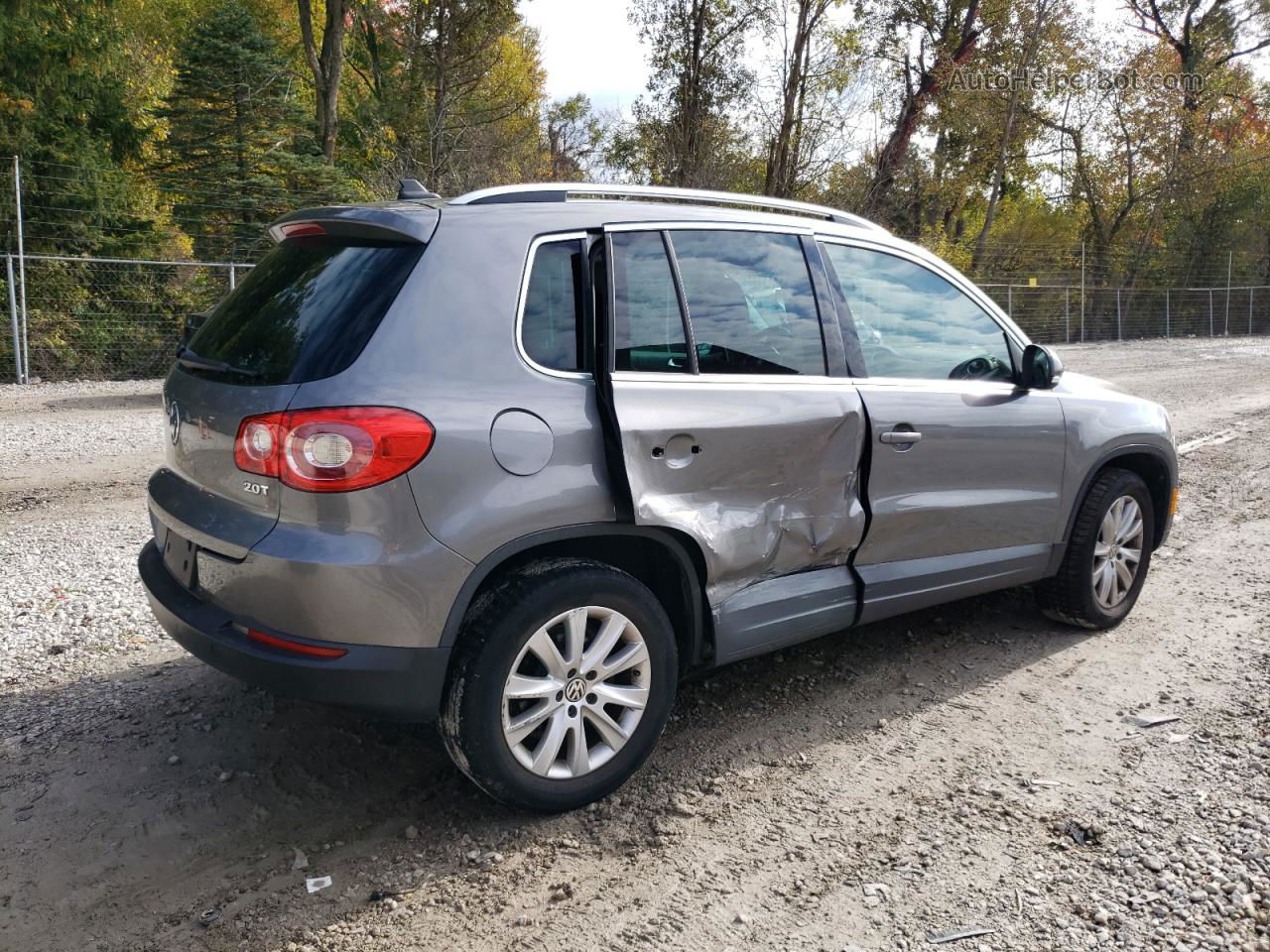 2010 Volkswagen Tiguan S Gray vin: WVGAV7AX7AW508602