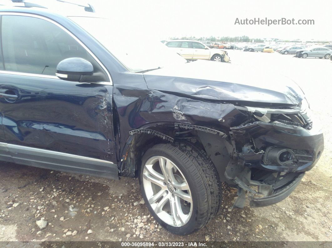 2016 Volkswagen Tiguan Sel Синий vin: WVGAV7AX7GW522394