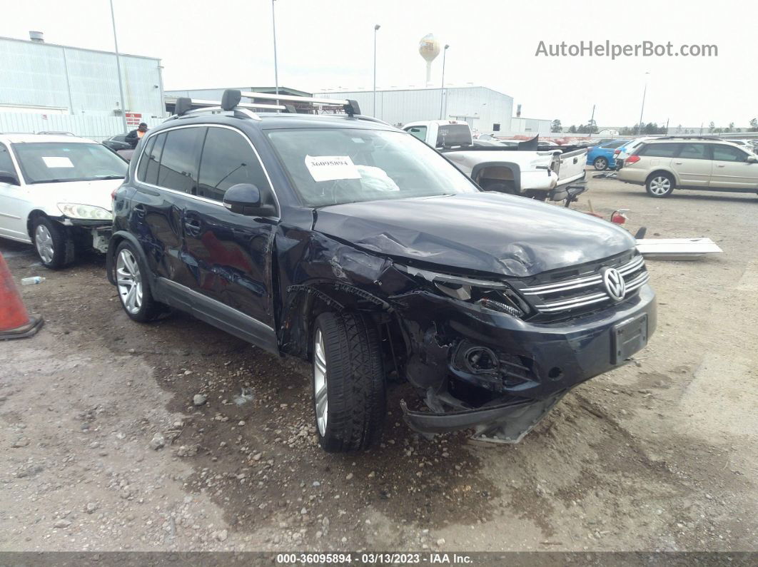 2016 Volkswagen Tiguan Sel Синий vin: WVGAV7AX7GW522394