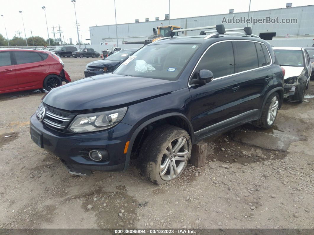 2016 Volkswagen Tiguan Sel Синий vin: WVGAV7AX7GW522394