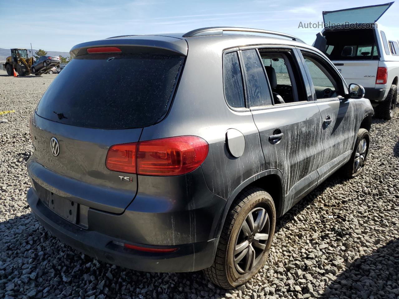 2016 Volkswagen Tiguan S Gray vin: WVGAV7AX7GW583387