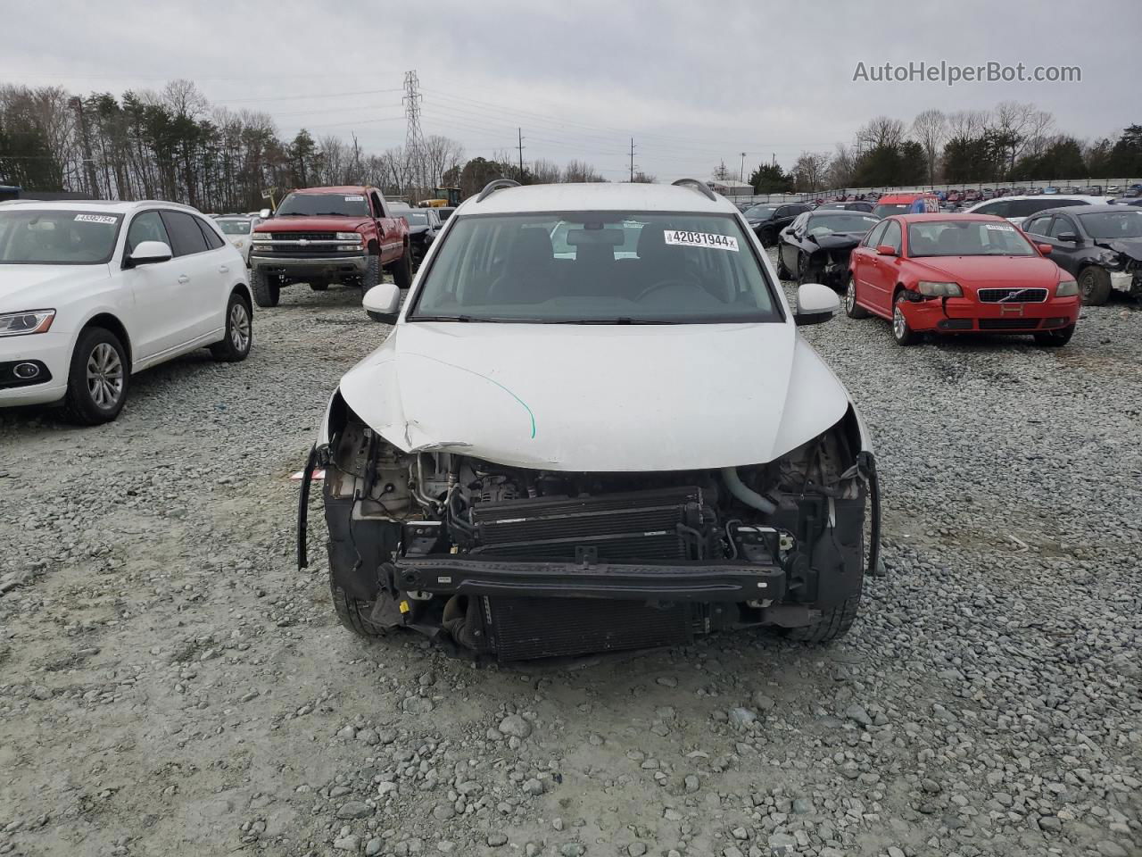 2016 Volkswagen Tiguan S Белый vin: WVGAV7AX7GW601418