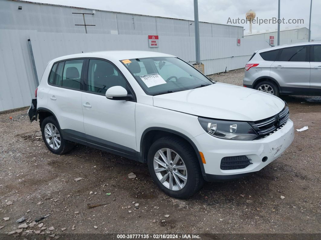 2017 Volkswagen Tiguan 2.0t/2.0t S Белый vin: WVGAV7AX7HK043305