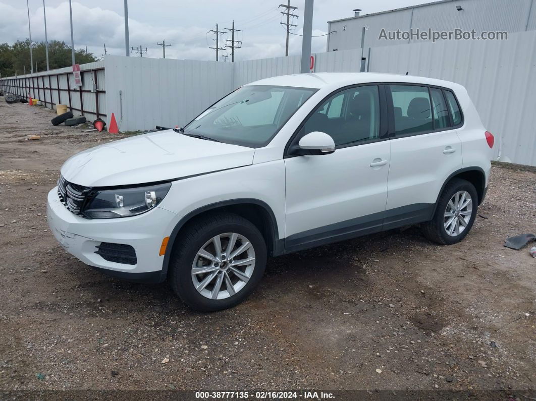 2017 Volkswagen Tiguan 2.0t/2.0t S White vin: WVGAV7AX7HK043305