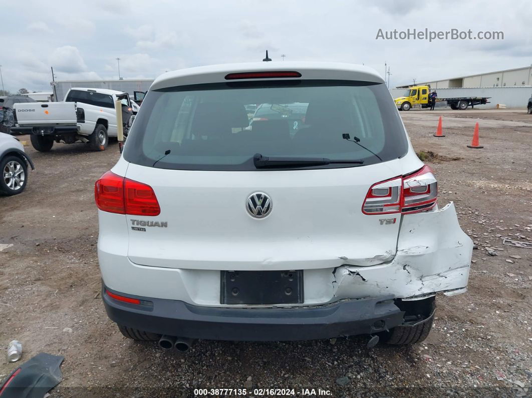 2017 Volkswagen Tiguan 2.0t/2.0t S White vin: WVGAV7AX7HK043305