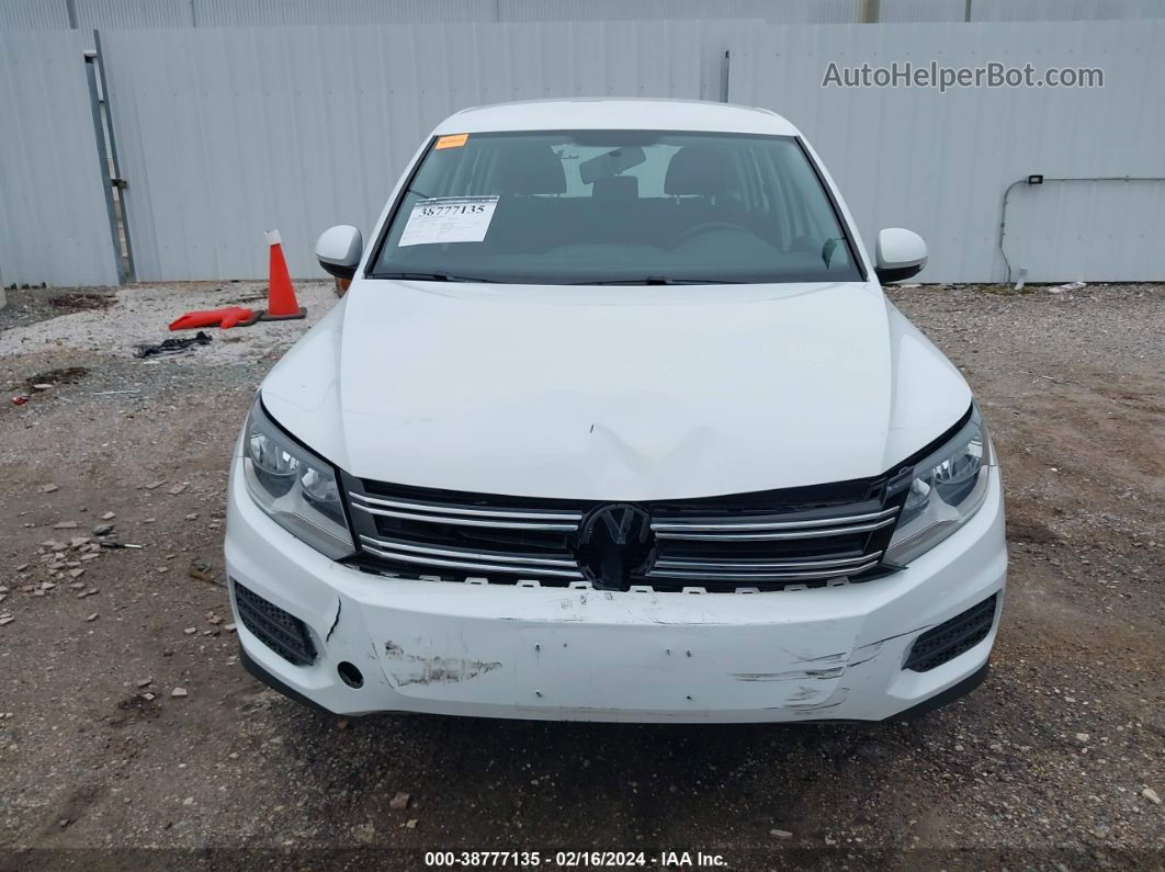 2017 Volkswagen Tiguan 2.0t/2.0t S White vin: WVGAV7AX7HK043305