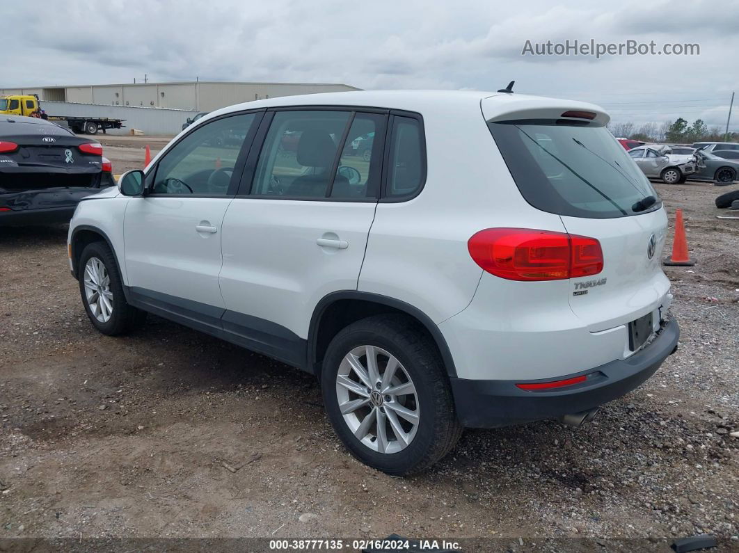 2017 Volkswagen Tiguan 2.0t/2.0t S Белый vin: WVGAV7AX7HK043305