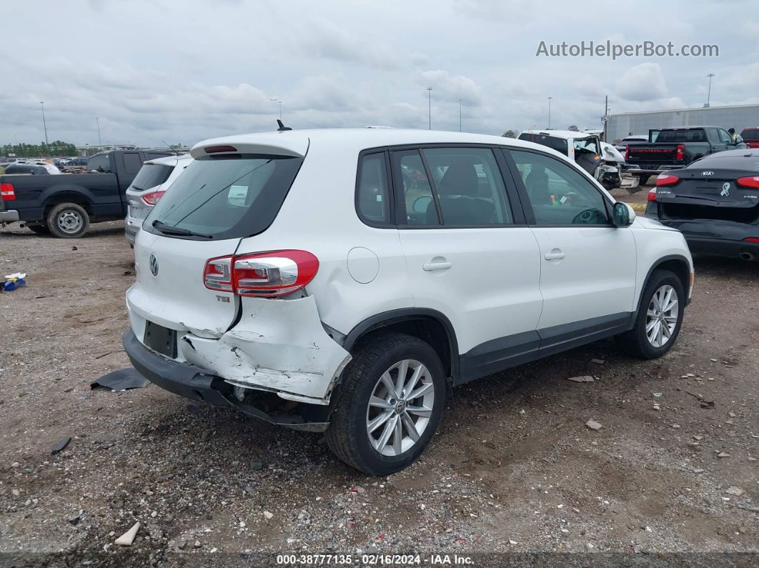 2017 Volkswagen Tiguan 2.0t/2.0t S White vin: WVGAV7AX7HK043305