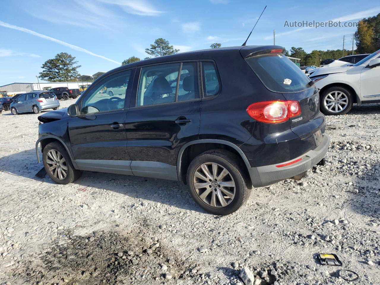 2010 Volkswagen Tiguan S Black vin: WVGAV7AX8AW000543