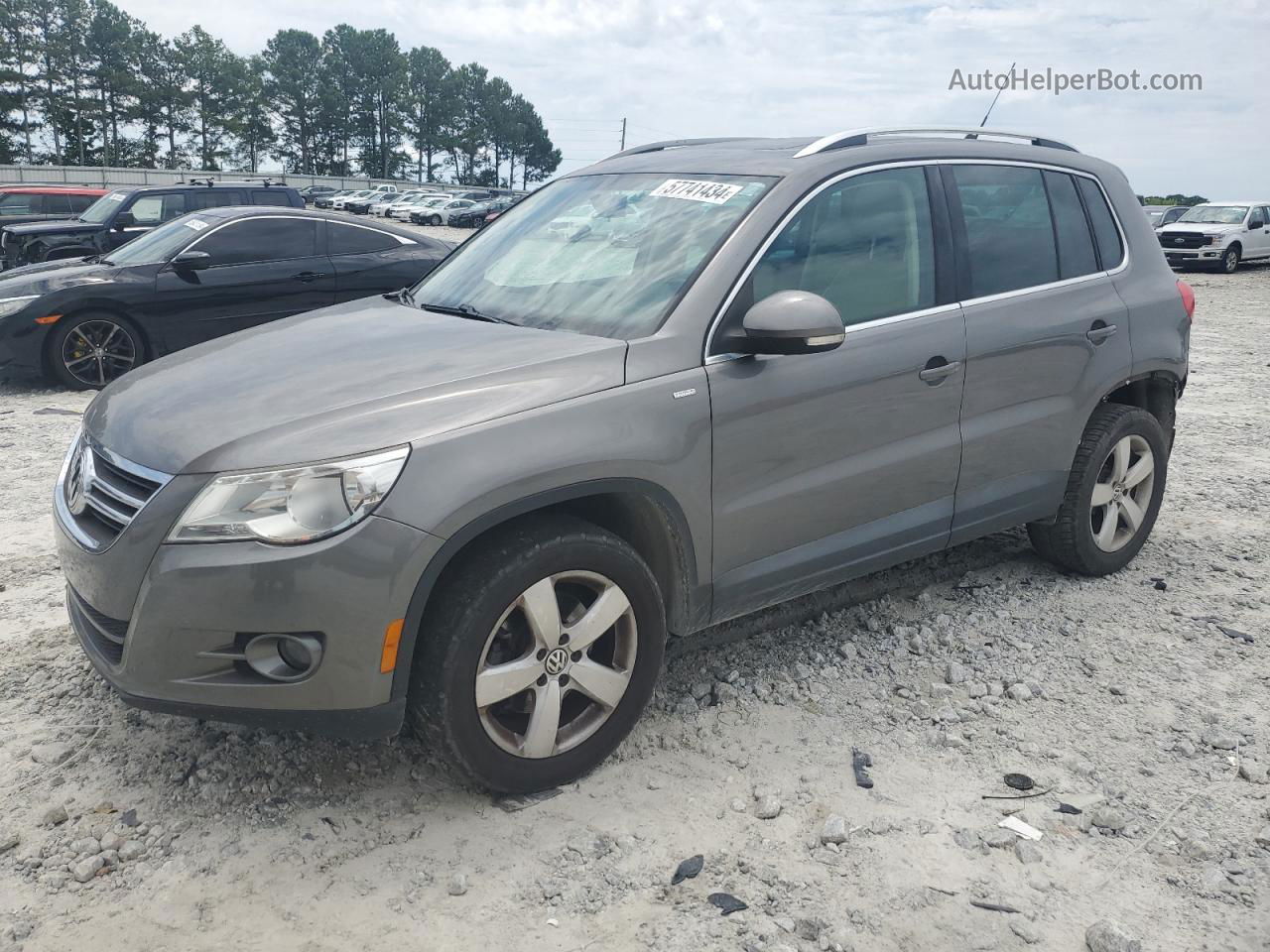 2010 Volkswagen Tiguan S Gray vin: WVGAV7AX8AW531578