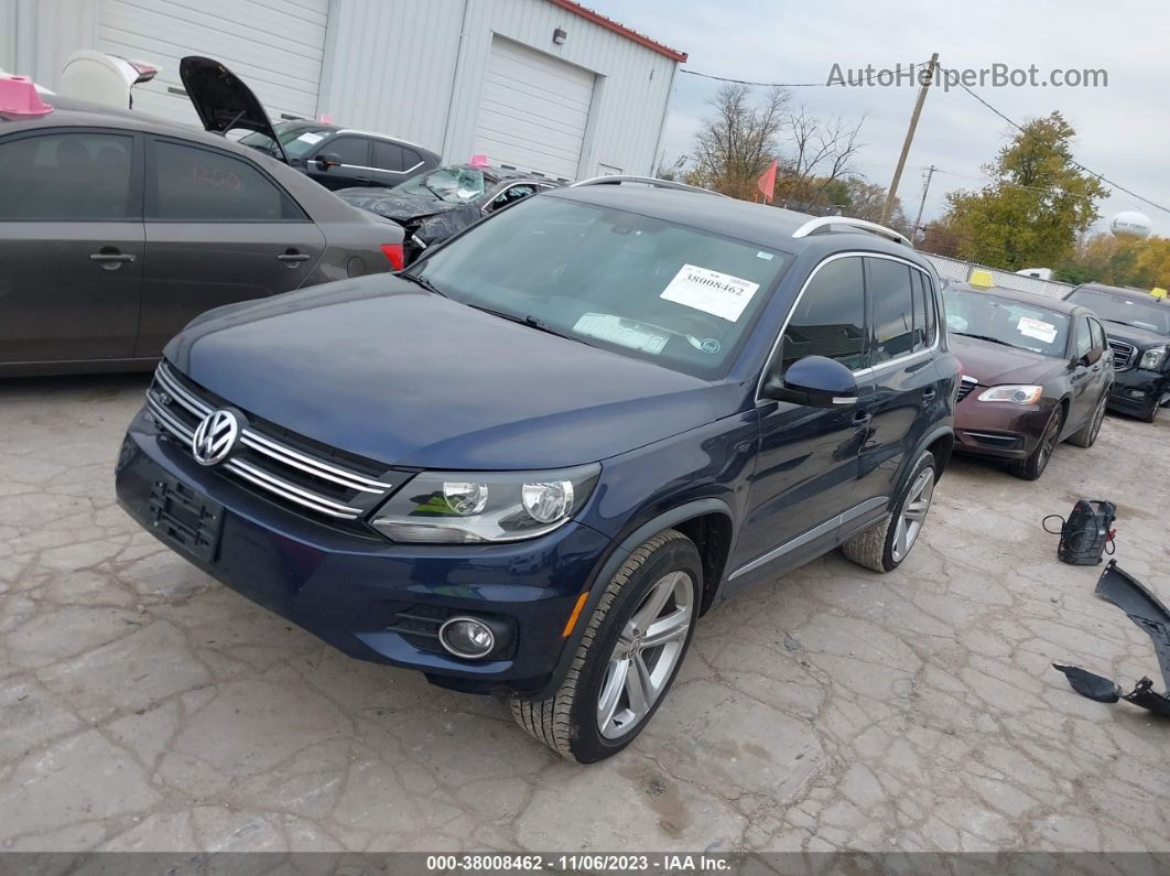 2016 Volkswagen Tiguan R-line Blue vin: WVGAV7AX8GW088387