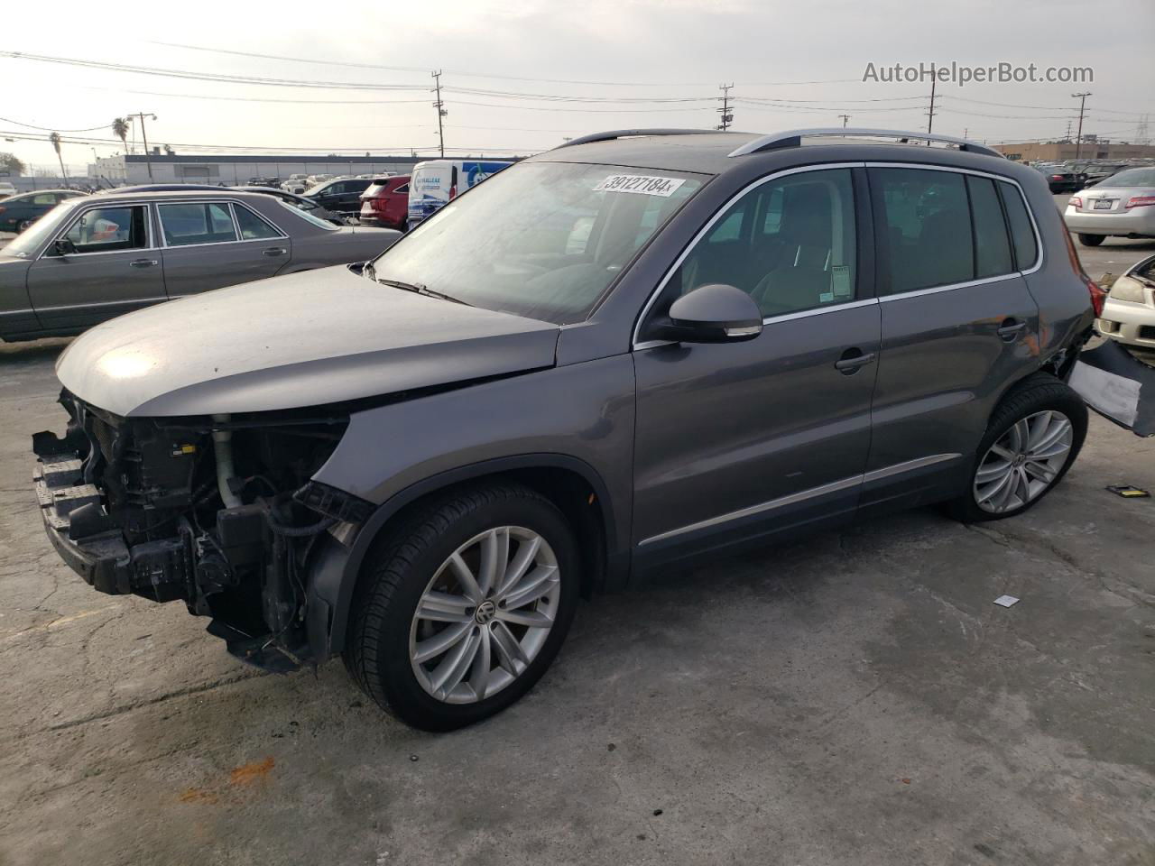 2016 Volkswagen Tiguan S Gray vin: WVGAV7AX8GW516846