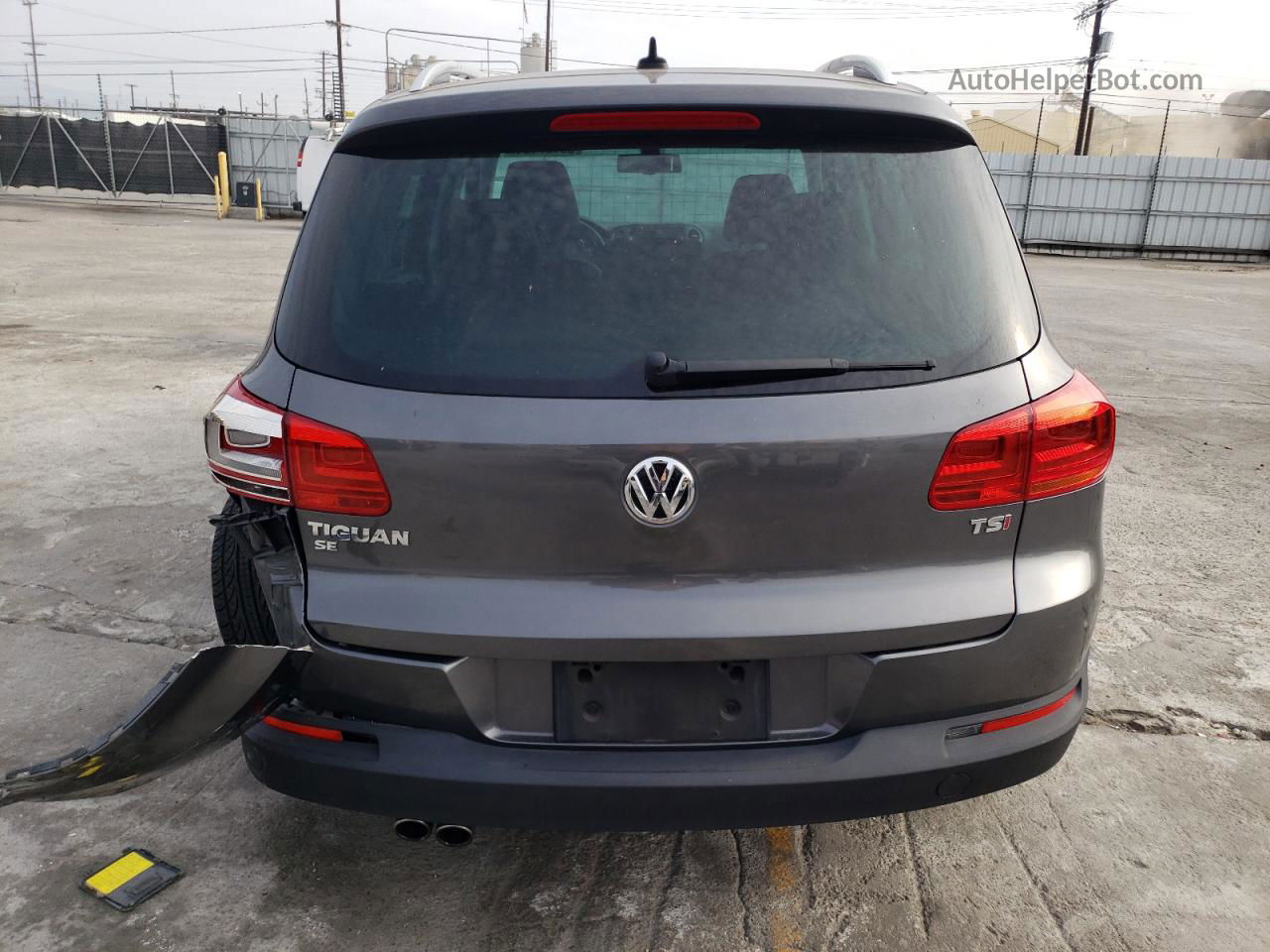 2016 Volkswagen Tiguan S Gray vin: WVGAV7AX8GW516846