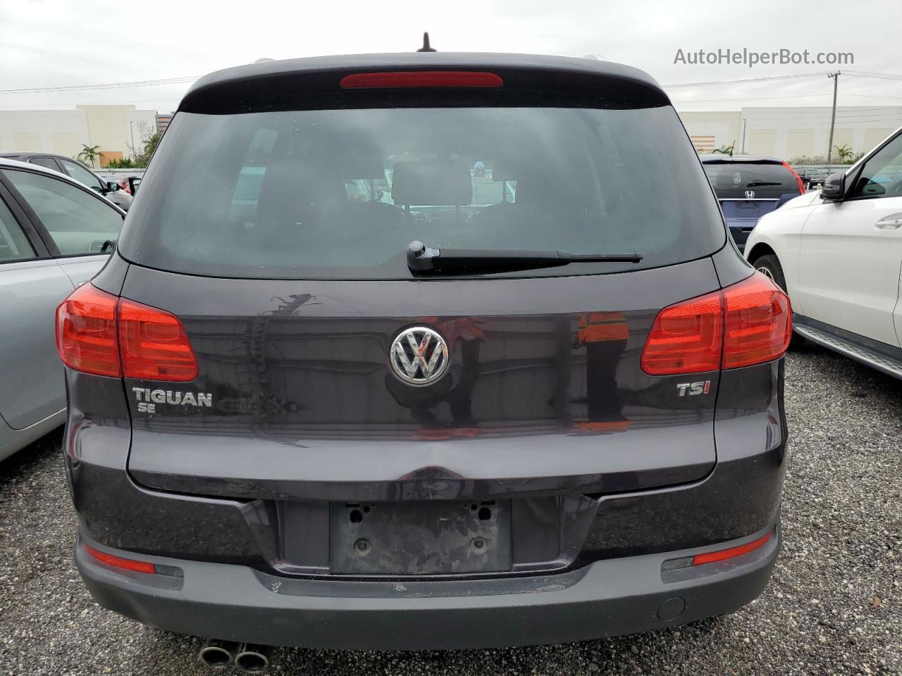 2016 Volkswagen Tiguan S Black vin: WVGAV7AX8GW560944