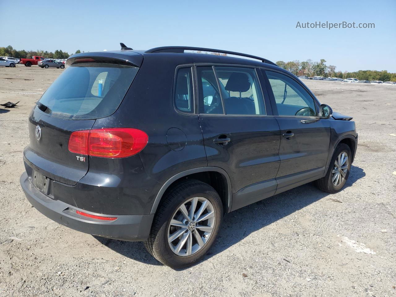 2017 Volkswagen Tiguan S Black vin: WVGAV7AX8HK048674